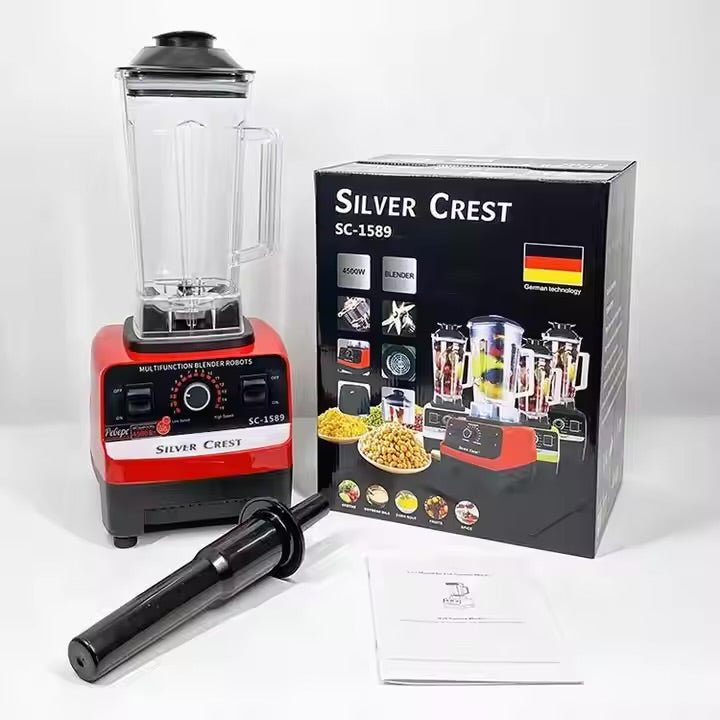 Silver Crest 2-in-1 Heavy Duty Blender & Grinder – 4500W – 2L Unbreakable Jug