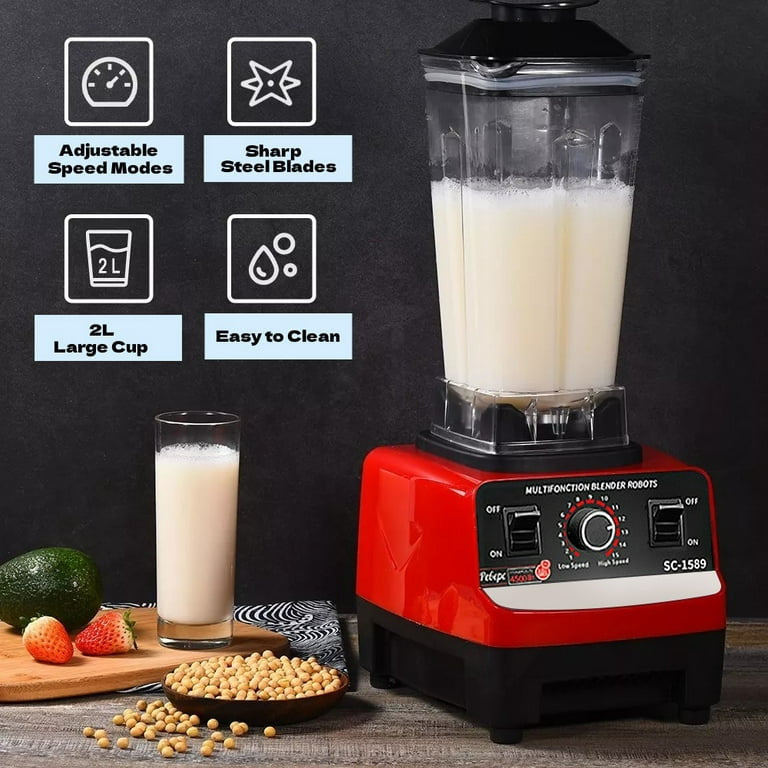 Silver Crest 2-in-1 Heavy Duty Blender & Grinder – 4500W – 2L Unbreakable Jug