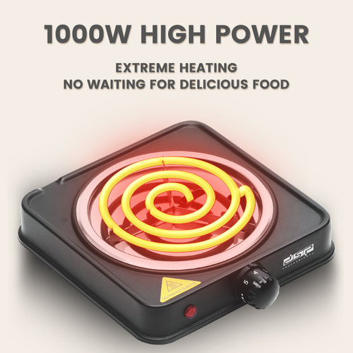 1000W Electric Hot Plate | Mini Multi Cooker | Portable Single Burner Electric Stove | Fast Heating Cooktop