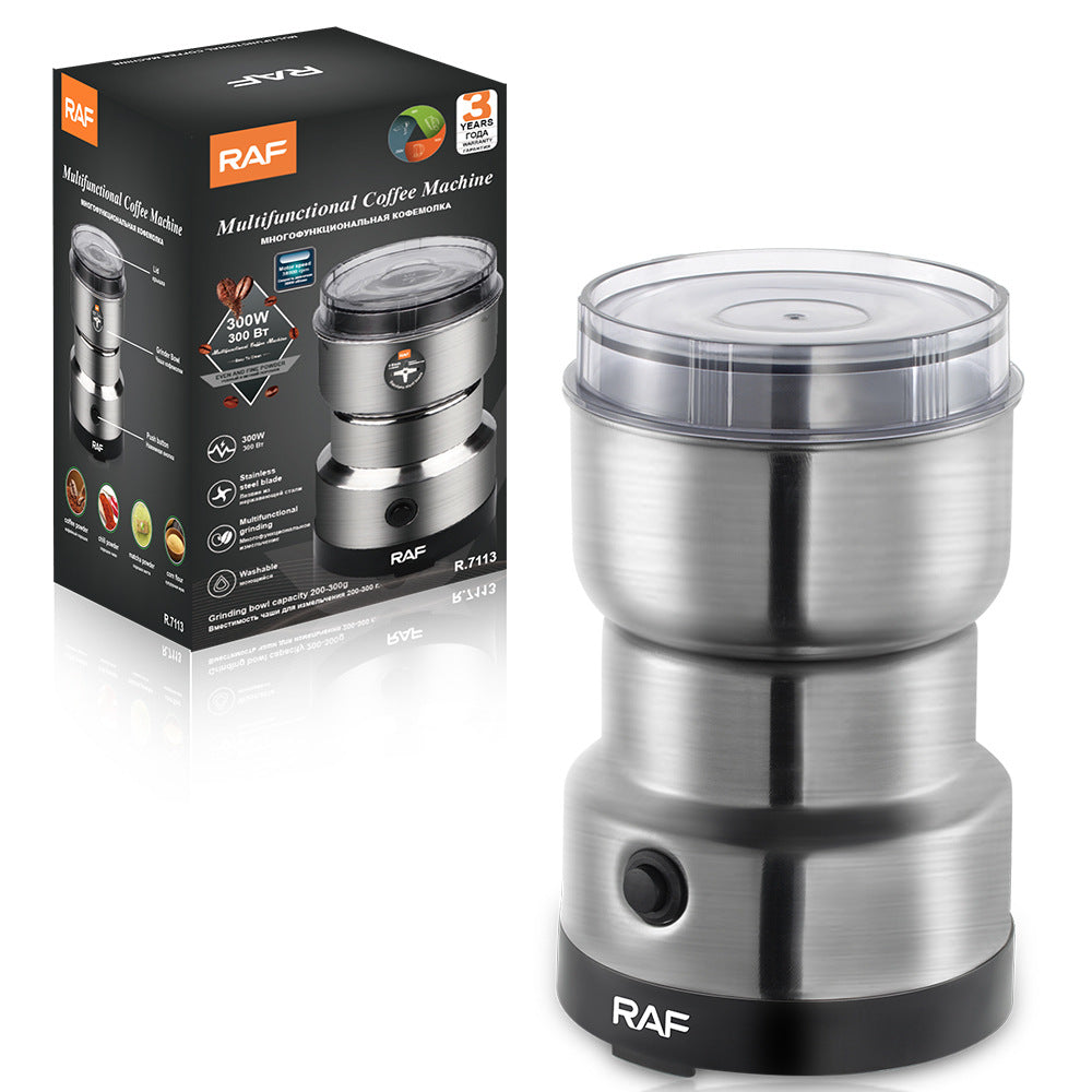 RAF Original 300W Mini Electric Grinder | 4-Blade Stainless Steel Coffee, Spice & Masala Grinder | Premium Food Processor
