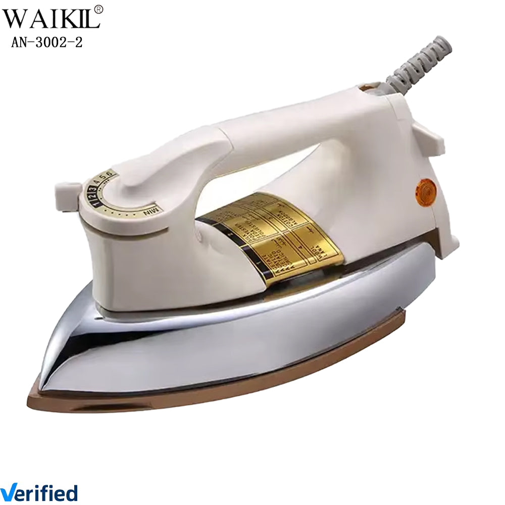 Panasonic Heavy Iron 1000W Weight Pressing Dry Iron with Non-Stick Soleplate | Wrinkle-Free Ironing for Home Use