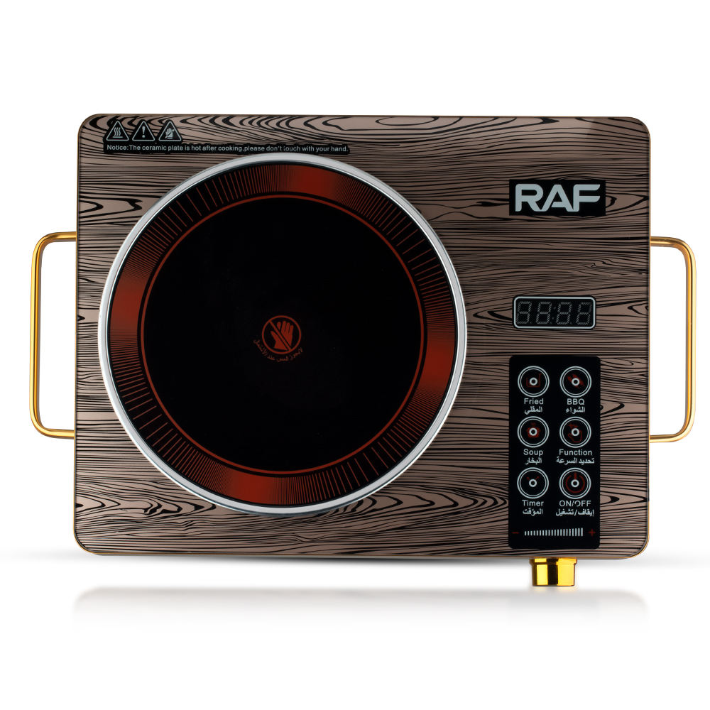 RAF 2000W Electric Infrared Cooker – Touch Control Induction Stove with Radiant Heating | Fast Cooking Hot Plate for Home Kitchen