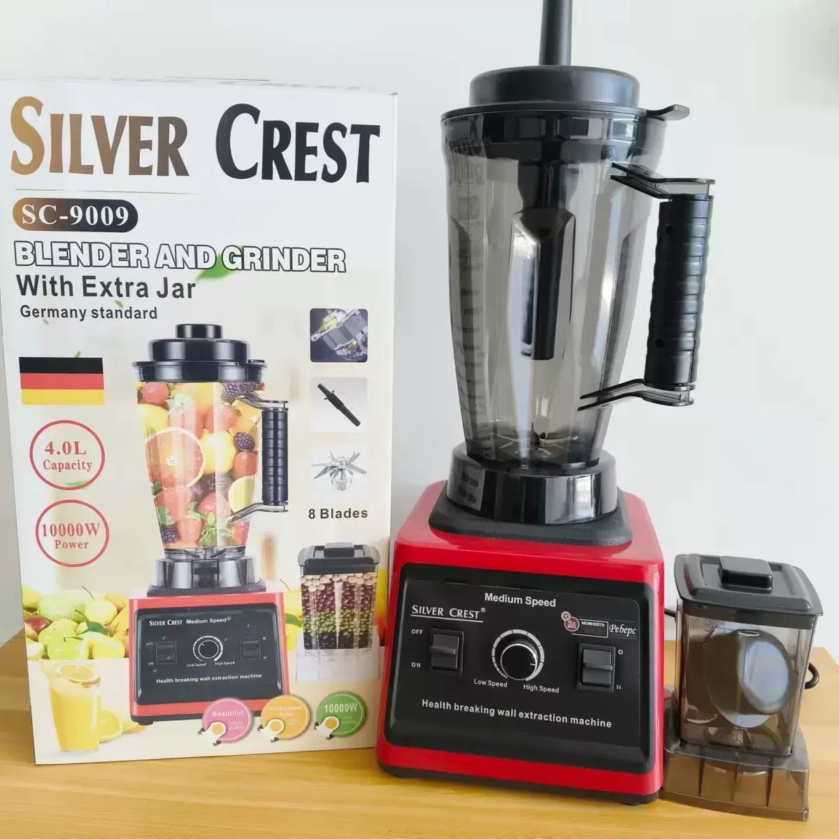 Silver Crest Multifunction 2L Heavy Duty Blender & Grinder 2-in-1 | 2L Unbreakable Jar |