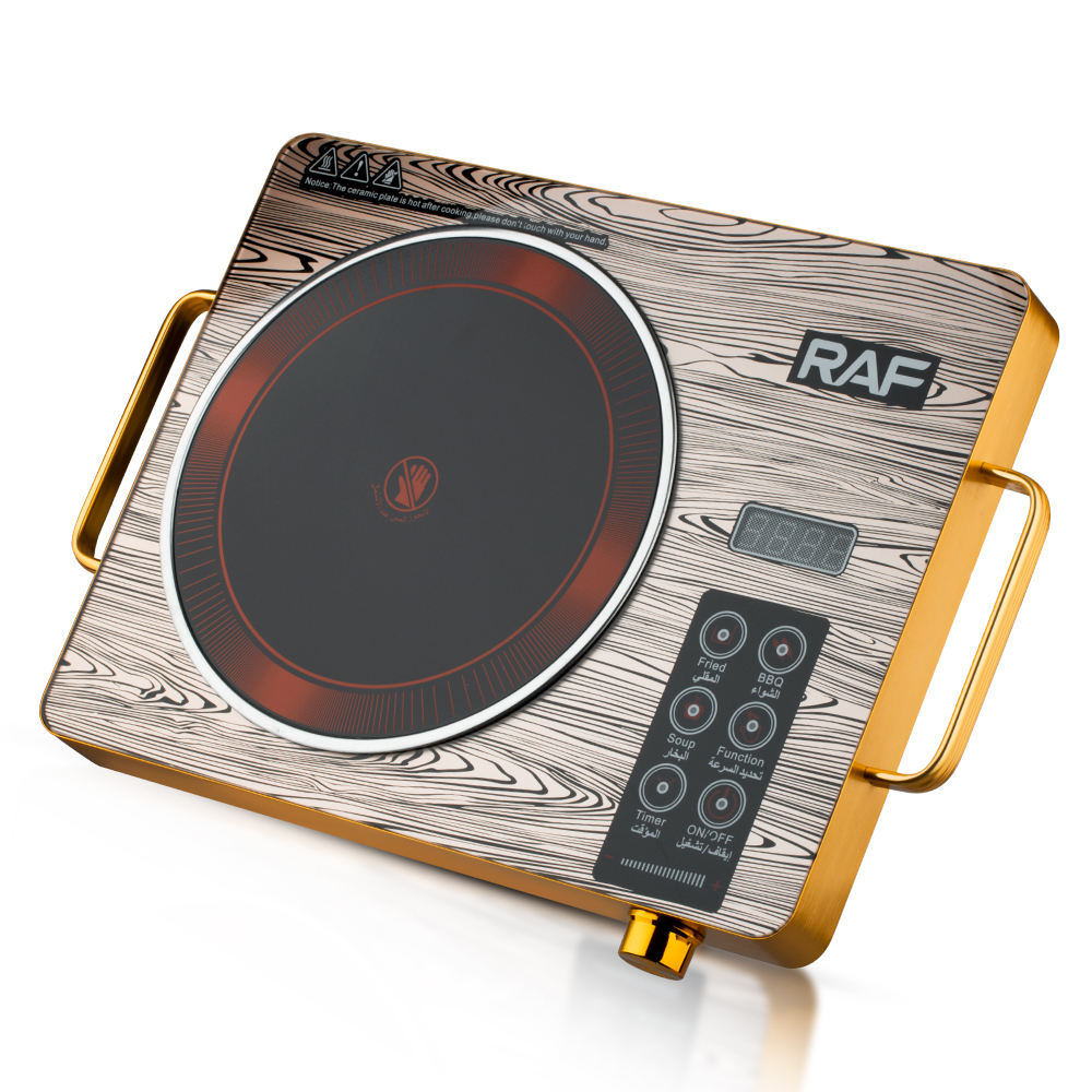 RAF 2000W Electric Infrared Cooker – Touch Control Induction Stove with Radiant Heating | Fast Cooking Hot Plate for Home Kitchen