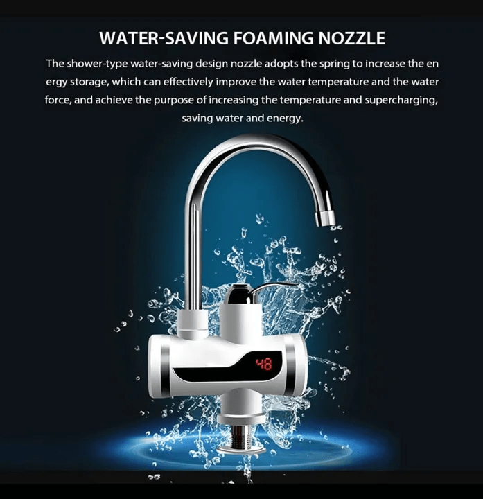 Instant Hot Water Tap Electric Geyser | Bathroom & Kitchen Basin Faucet Heater
